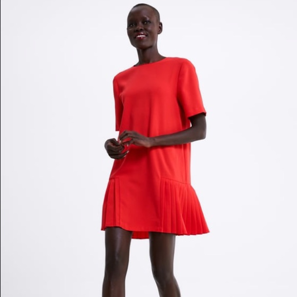 Zara Loose Fit Red Dress